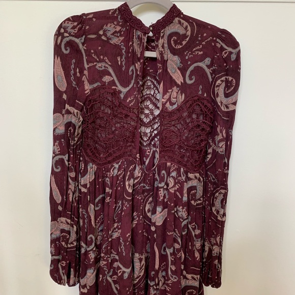 Wine Colored Free People dress - Picture 6 of 6